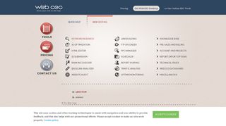 Web CEO SEO Tools FAQ - SEO software