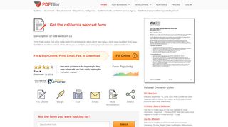 California Webcert - Fill Online, Printable, Fillable, Blank | PDFfiller