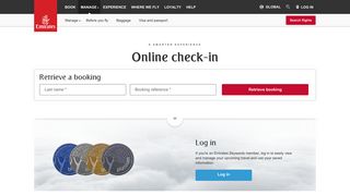 Online check-in | Emirates