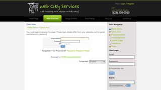 Web City Services - Client Area