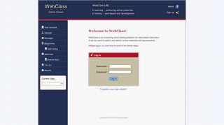 WebClass - Online Learning and E-testing