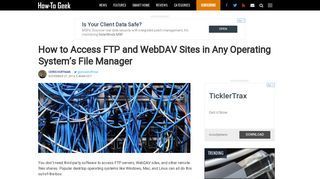 How to Access FTP and WebDAV Sites in Any Operating System's ...