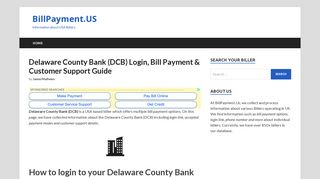 Delaware County Bank (DCB) - www.webdcb.com | Bill Payment ...