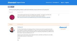 Having trouble getting citibank credit card websites accept username ...