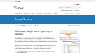 WebDewey - OCLC