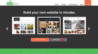 WebEden Website Builder | Free trial to create your own site