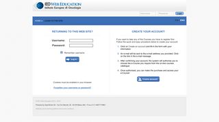 Ieo Web Education: Login to the site