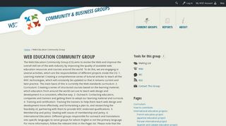 Web Education Community Group