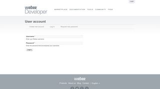 User account | Webee