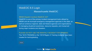 MEMA WebEOC - webeocasp.com