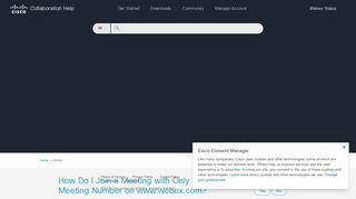 How Do I Join a Meeting with Only the Meeting Number on www ...