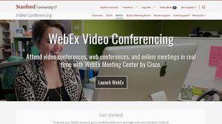 WebEx Video Conferencing | University IT