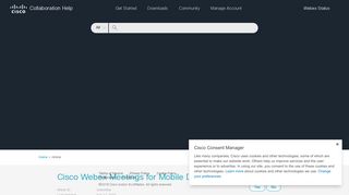 Cisco Webex Meetings for Mobile Devices - Collaboration Help
