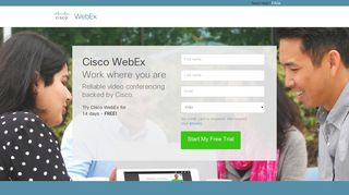 Take a free trail of WebEx Meeting Center