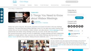 5 Things You Need to Know about Webex Meetings - Cisco Blog