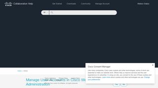 Manage User Accounts in Cisco Webex Site Administration
