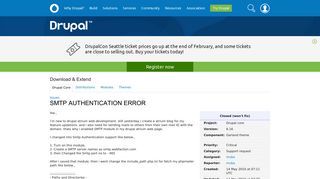 SMTP AUTHENTICATION ERROR [#798740] | Drupal.org
