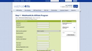 WebHost4Life Registration