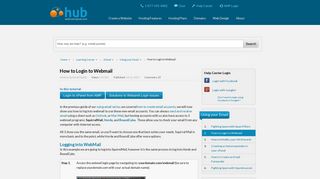 How to Login to Webmail | Web Hosting Hub