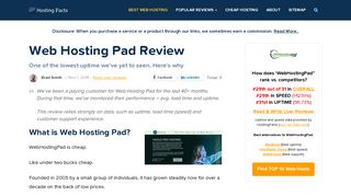 WebHostingPad Review: Lowest Uptime % We've seen (Stats inside).