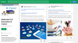 Webindia123 Education & Career - Google+