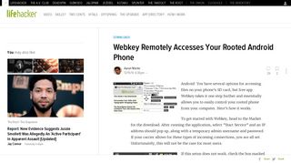 Webkey Remotely Accesses Your Rooted Android Phone - Lifehacker