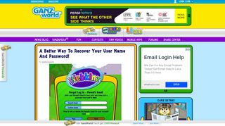 A Better Way to Recover Your User Name and ... - Webkinz Newz