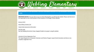 Links - Webling Elementary