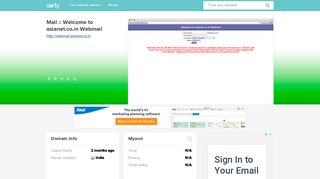 webmail.asianet.co.in - Mail :: Welcome to asianet.co.... - Webmail ...