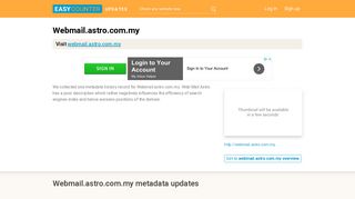 Web Mail Astro (Webmail.astro.com.my) - Outlook Web App