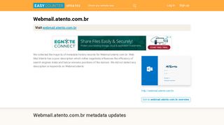 Web Mail Atento (Webmail.atento.com.br) - Outlook Web App