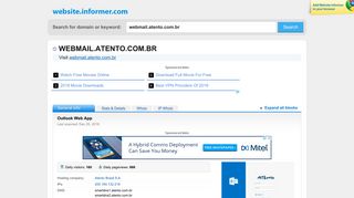 webmail.atento.com.br at WI. Outlook Web App - Website Informer