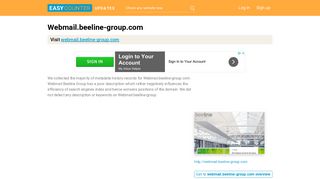 Webmail Beeline Group (Webmail.beeline-group.com) - Sign In