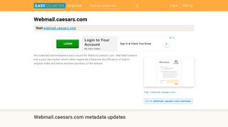 Web Mail Caesars (Webmail.caesars.com) - Outlook Web App