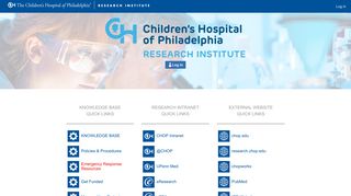 CHOP Research Institute Intranet: Confluence Mobile