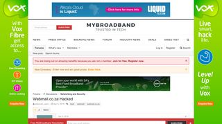 Webmail.co.za Hacked | MyBroadband