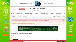 Webmail.co.za configuration - Help! | MyBroadband