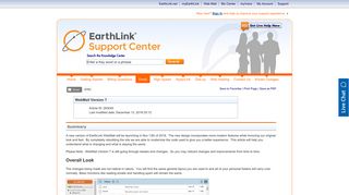 WebMail Version 7 - EarthLink Support