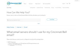 Cincinnati Bell - Fioptics Internet Support