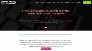 Installing Gridhost Email | Mailbox Setup For Gmail, iPhone, Apple Mail