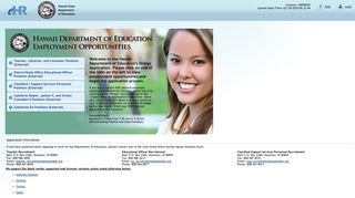 Hawaii Department of Education - Employment Opportunities Information