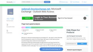 Access webmail.ihostexchange.net. Microsoft Exchange - Outlook ...