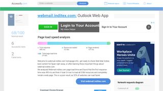 Access webmail.inditex.com. Outlook Web App