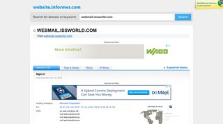 webmail.issworld.com at Website Informer. Sign In. Visit Webmail ...