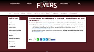 Student e-mails will be migrated to Exchange Online this weekend (4 ...