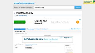 webmail.ky.gov at WI. Outlook Web App - Website Informer