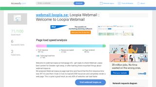 Access webmail.loopia.se. Loopia Webmail :: Welcome to Loopia ...
