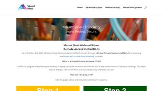 VPN Instructions – Webmail Users - Mount Sinai IT Security - Icahn ...