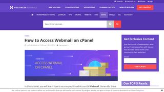 How to Access Webmail on cPanel - Hostinger