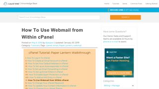 How To Use Webmail from Within cPanel | Liquid Web Knowledge Base